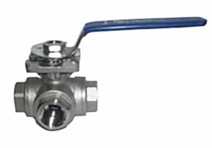 paslanmaz 3 yollu vana