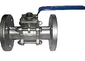 paslanmaz flanşlı 3 parçalı vana